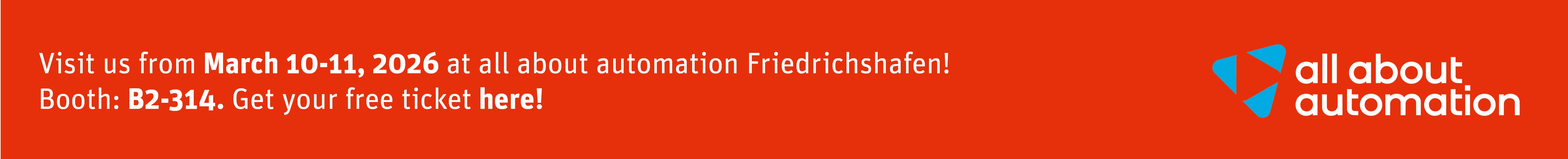 Reference to trade fair appearance at all about automation Friedrichshafen