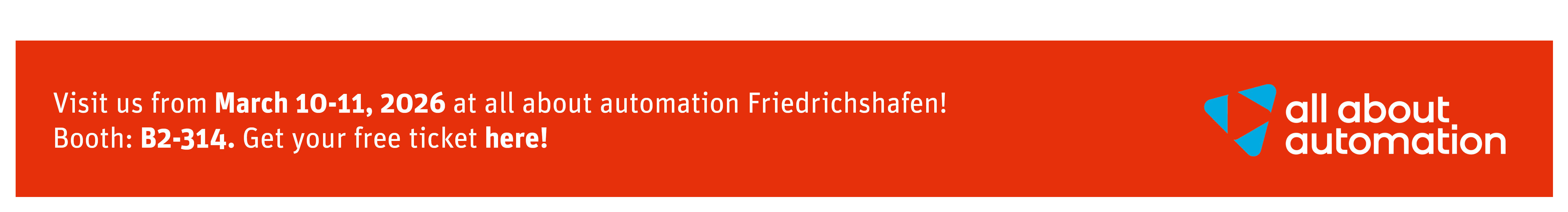 Reference to trade fair appearance at all about automation Friedrichshafen