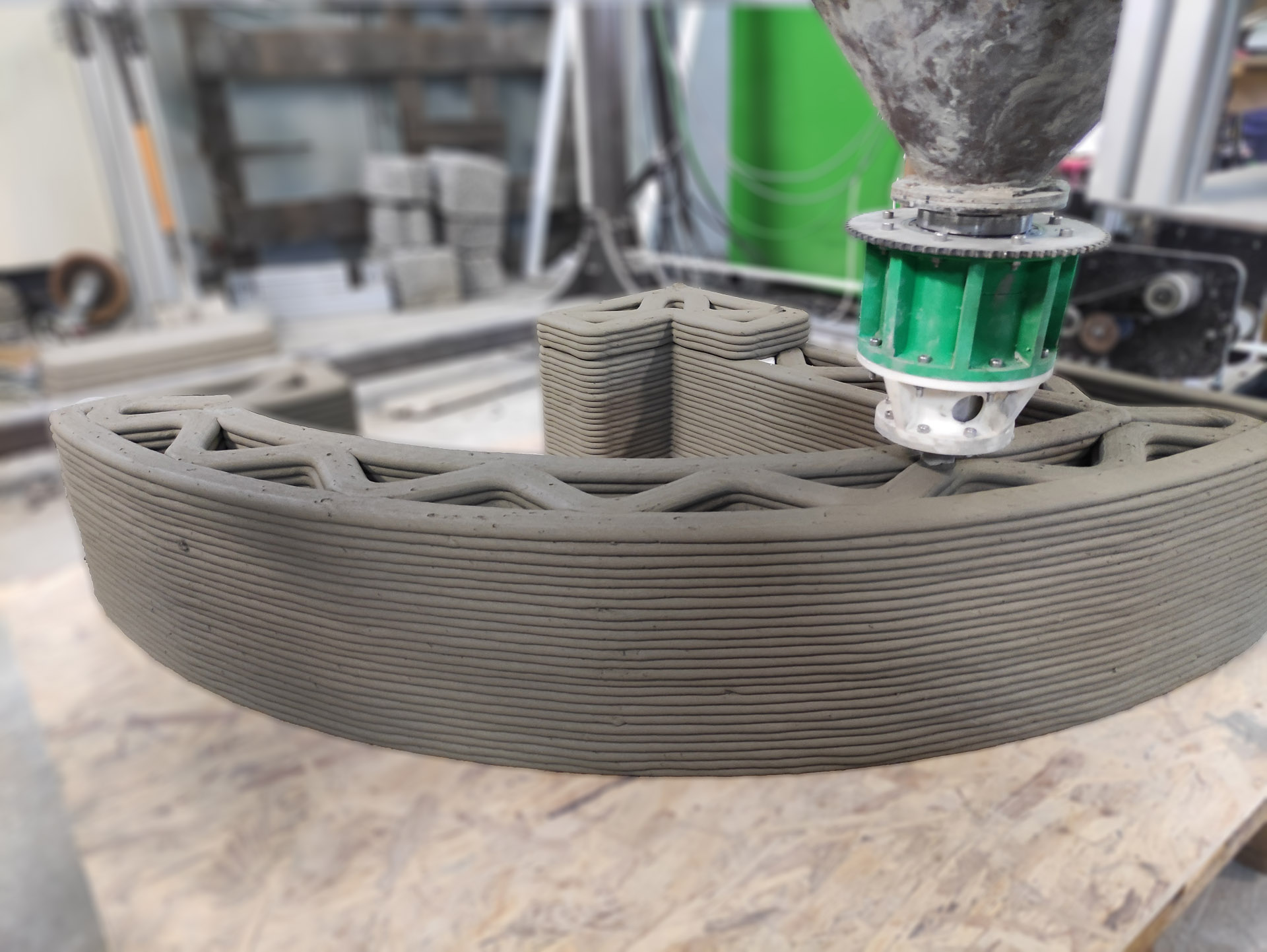 Beispiel eines 3D-Betondrucks